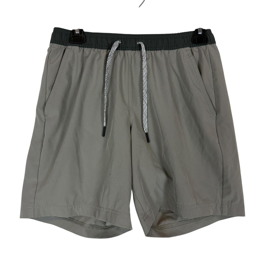 FLX Shorts Mens Small Gray 6 Inseam Lined Running Training Stretch Athletic